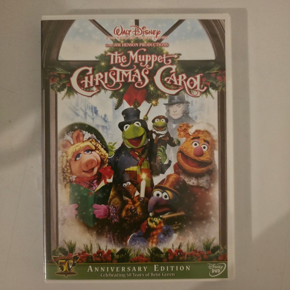 Disney The Muppet Christmas Carol DVD Unisex OS White Excellent 50th Anniversary